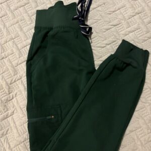 Figs British Racing Green Scrub Joggers XXS